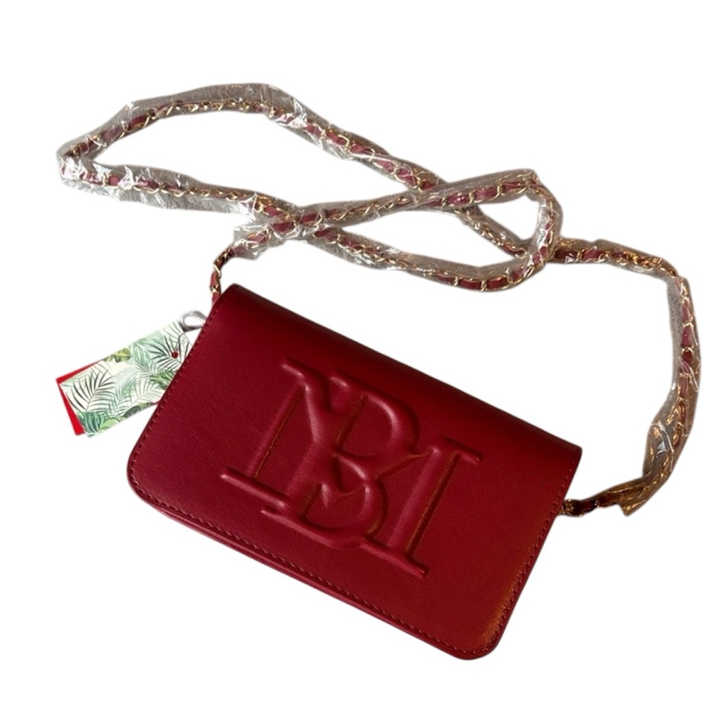Badgley Mischka Chic Red Crossbody Bag